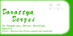 dorottya derzsi business card